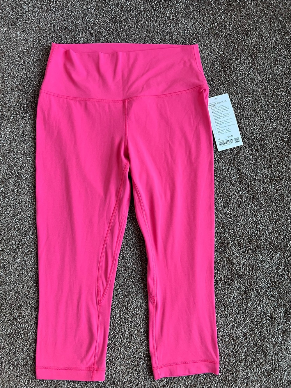 lululemon athletica Hot Pink Capri Leggings